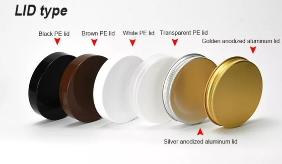 Mỹ phẩm trong suốt nhựa PET lọ 300g kem có nắp đen